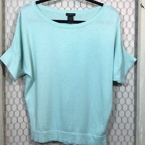 Ann Taylor Short Sleeve Sweater- Mint Color